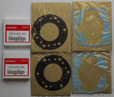 ■NSR250R MC21 MC28 ピストンリング ガスケットセット×2 純正新品拍卖