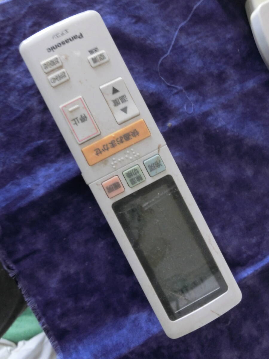 Panasonic パナソニック エアコン リモコン ACXA75C07820 実働使用品 単三電池2個必要拍卖
