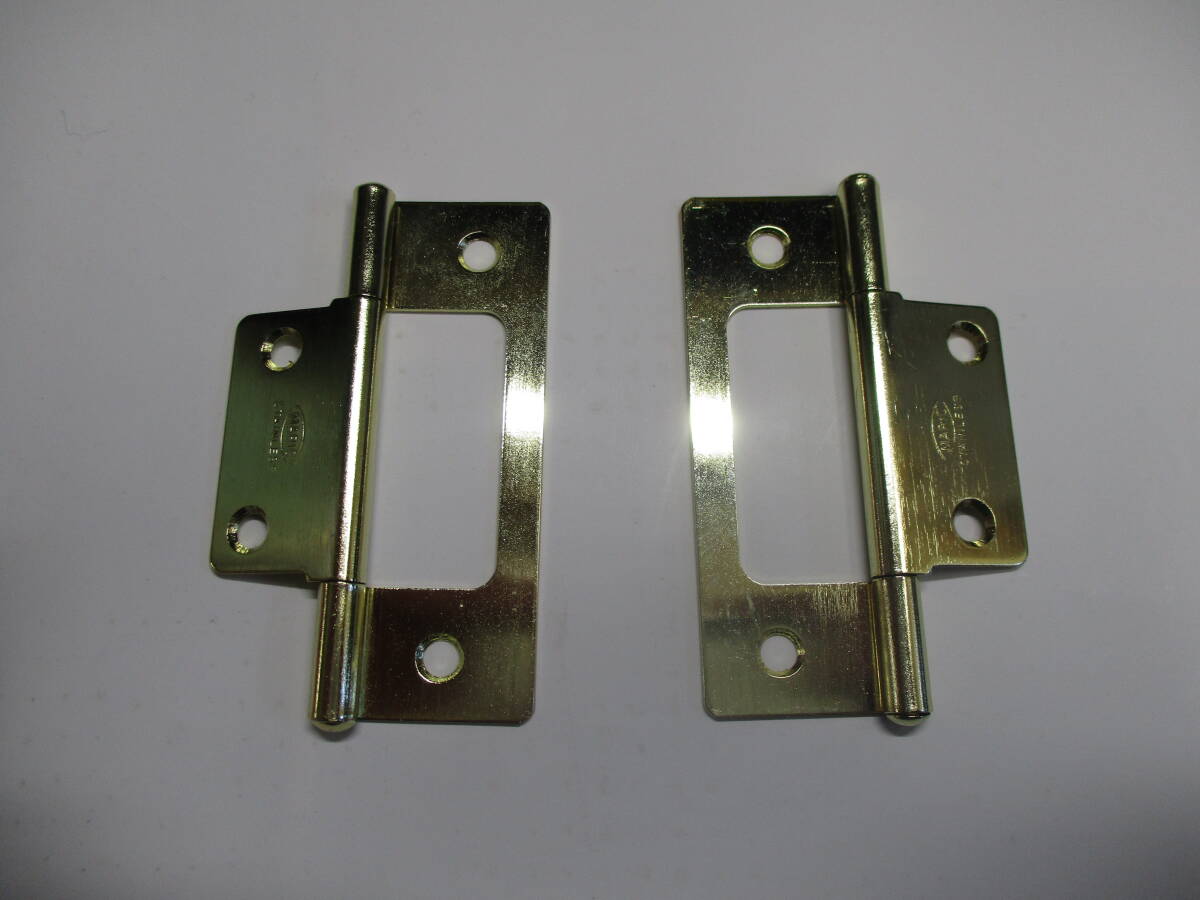 イージー丁番64リ 新品 記号 S-60 メーカー マリック 材質 ステンレス 色 金色 2枚で ¥500 拍卖