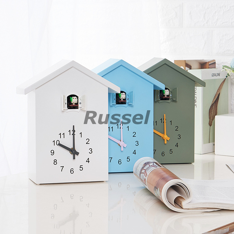 掛け時計 カッコー 時計 置時計 アナログ おしゃれ かわいい インテリア 壁掛け カッコウ 鳩時計 ウォール クロック 白 ブルー グリーン拍卖