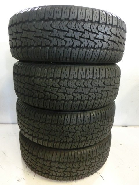 225/55R18 98T (4本) C-1825 深溝 ホワイトレター 中古タイヤ MUDSTAR RADIAL A/T 拍卖