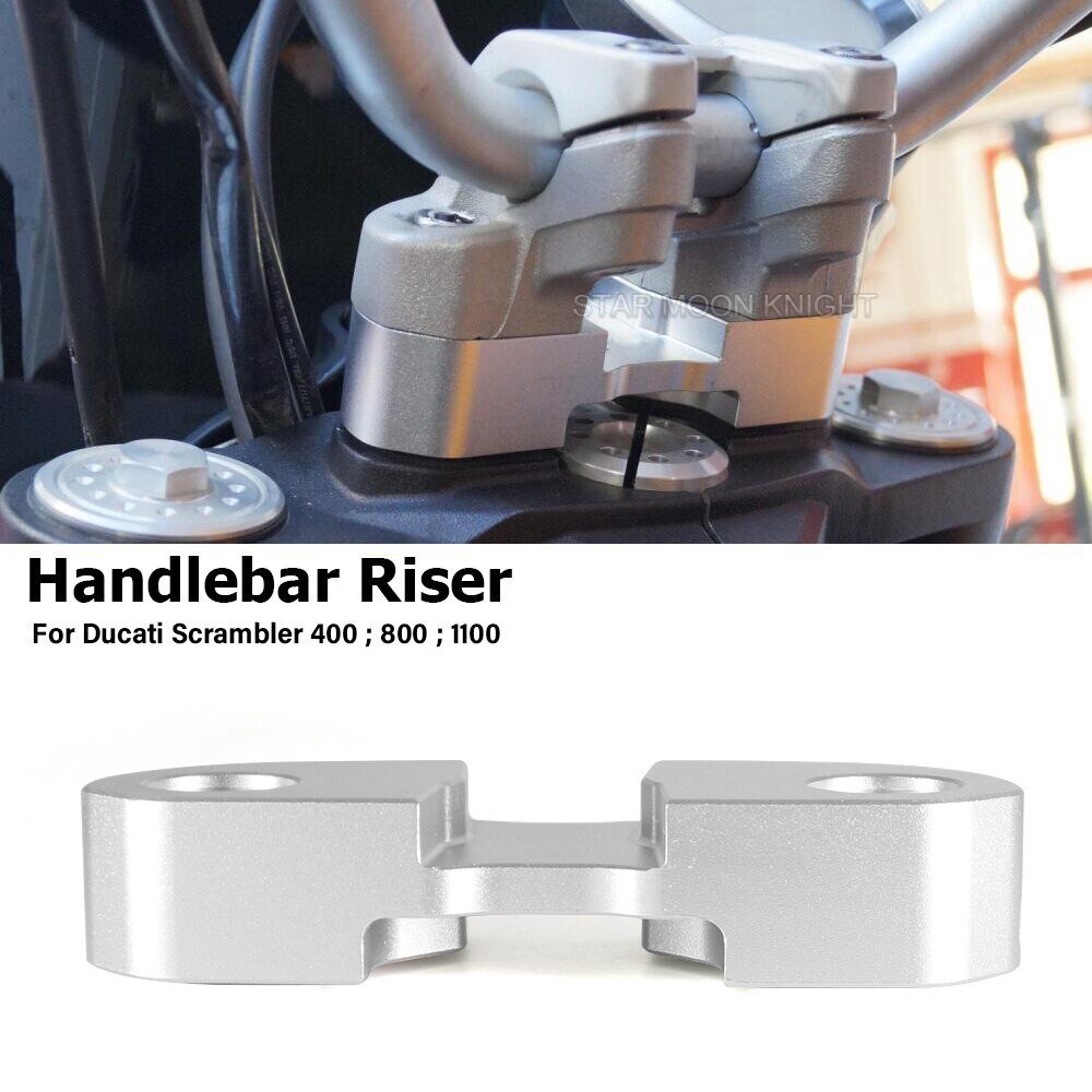 Ducati ドゥカティ スクランブラー 400 800 1100 ハンドルバー ライザー クランプ 25mm上昇 アルミ拍卖