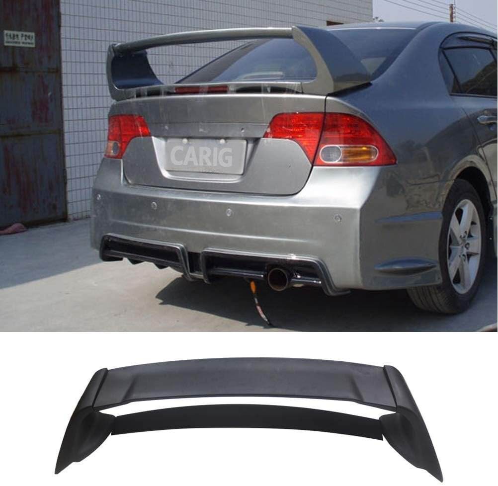 リアスポイラー 2006-2011 ホンダ シビック 8代目 専用 リアウイング ABS製 未塗装 ブラック トランクスポイラー エアロパーツ アクセサリ拍卖