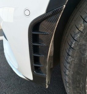 メルセデスベンツ GLC 300L フランク ウィンド ナイフ ガーニッシュ トリム フロント バンパー 2P拍卖