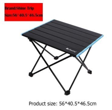 屋外折りたたみ式ポータブルテーブル,キャンプ,家庭,バーベキュー,ピクニック,超軽量アルミニウム合金,旅行,釣り用 56x40.5x46.5cm拍卖