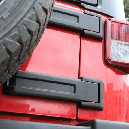 ジープ ラングラー JK スポーツ ルビコン サハラ 2007-2017年 テール ゲート ヒンジ カバー 2個1セット 外装 車 キャップ パーツ 装飾拍卖