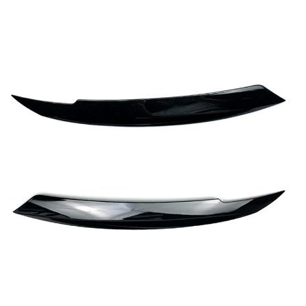 VWジェッタ6 MK6用ヘッドライトアイライントリム2PCSセット Sagitar NCS 2010-2018 アイラインガーニッシュ グロスブラック&カーボン調拍卖