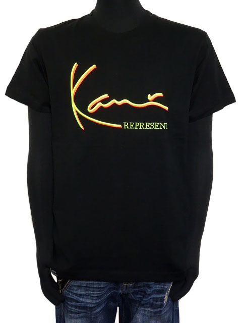 新品 192K1011 Karl Kani カールカナイ 3D ネオン US ロゴTⅡ Tシャツ トップス 半袖 メンズ レディース 拍卖