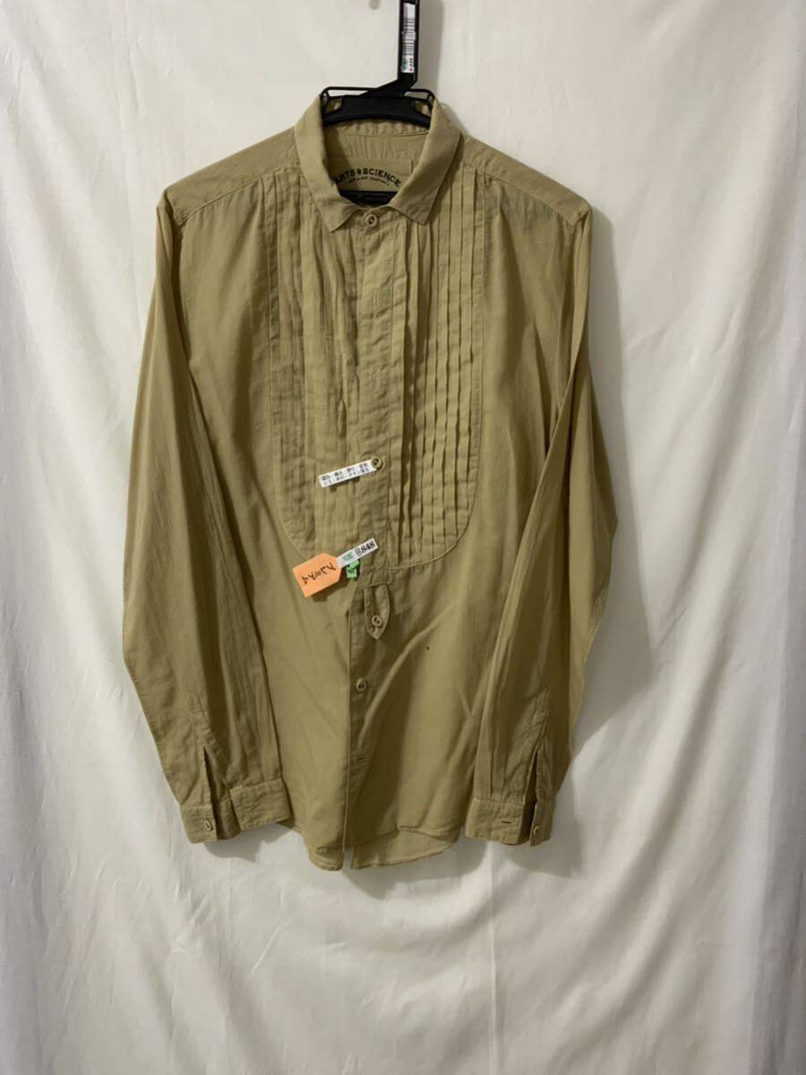 1918 arts&science アーツ&サイエンス ユニセックス 長袖シャツ イエロー拍卖