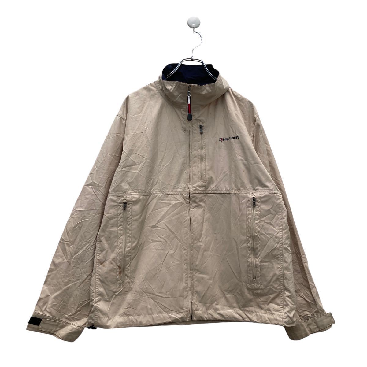 TOMMY HILFIGER ジップアップ ジャケット L ベージュ トミーヒルフィガー 古着卸 アメリカ仕入 a512-5841拍卖