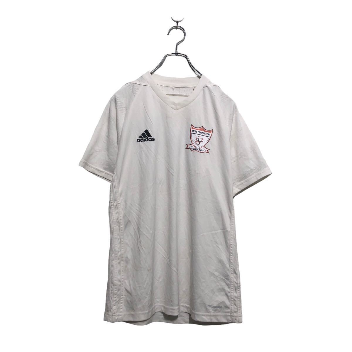 adidas 半袖 プリント Tシャツ アディダス S ホワイト レッド ラグラン バックプリント 古着卸 アメリカ仕入 a604-5892拍卖