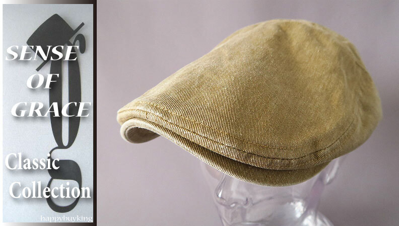 graceグレース★ビンテージコットンセブンハンチング【BE】新品 サイズ調節可能 男女兼用 洗濯機洗いOK ピグメント加工拍卖