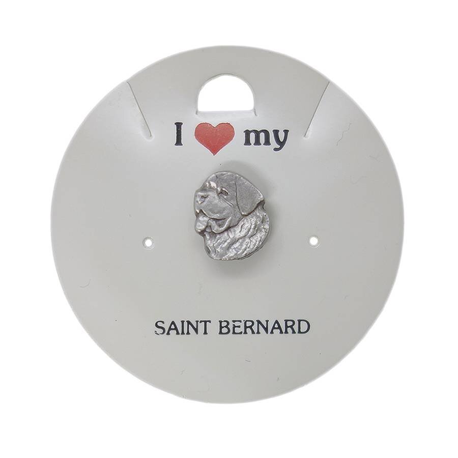 デッドストック アメリカ Rawcliffe 1983年 ビンテージ 犬 ピンズ 動物 ピンバッジ ピューター セントバーナード 留め具付き拍卖