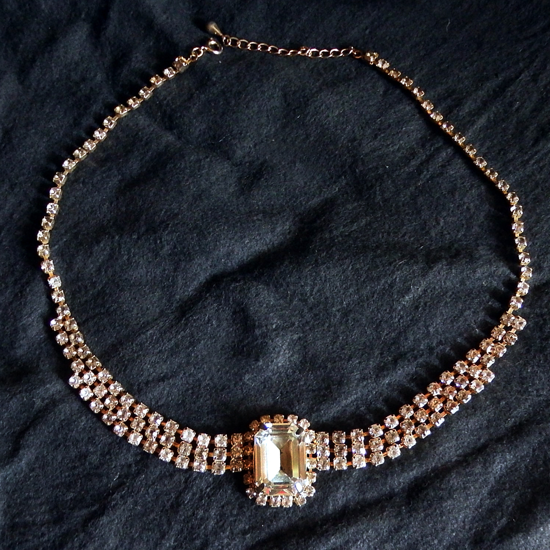 CH0414 社交ダンズ用 ネックレス 石18mmx13mm 全体長40cm拍卖