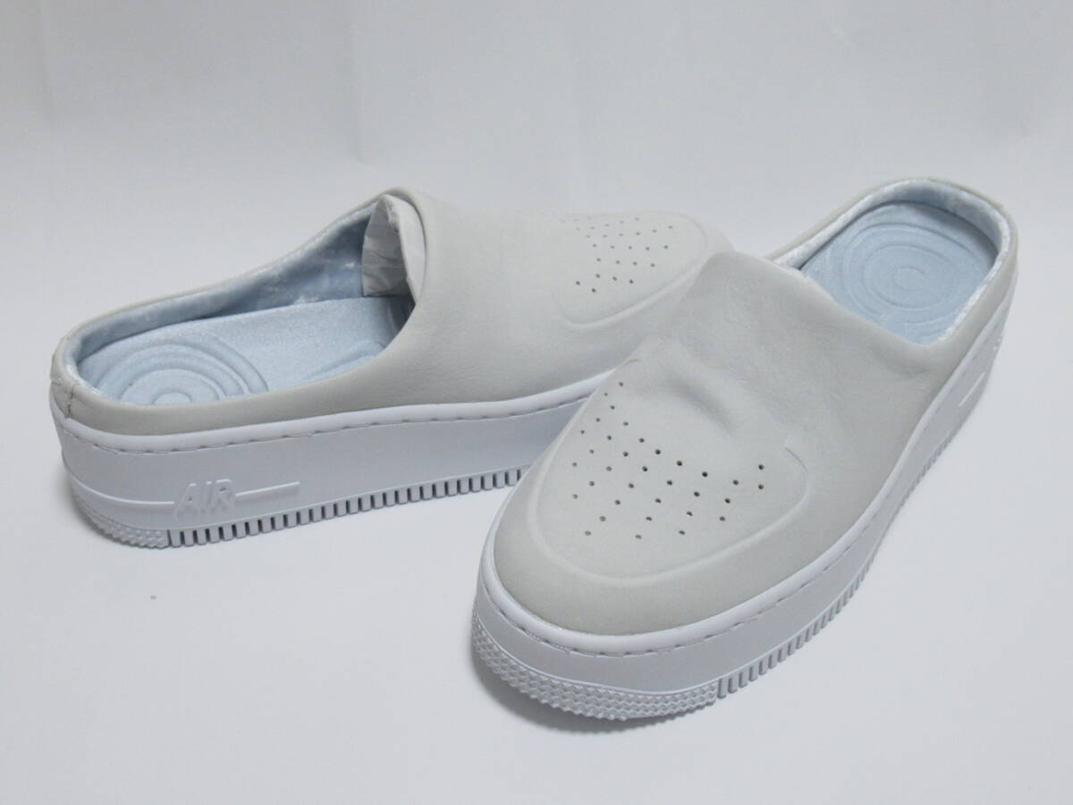 NIKE WMNS AIR FORCE 1 LOVER XX スリッポン オフホワイト 24.5cm ナイキ エアフォース1 ラヴァ― サンダル クロッグ 白 銀 AO1523-100拍卖