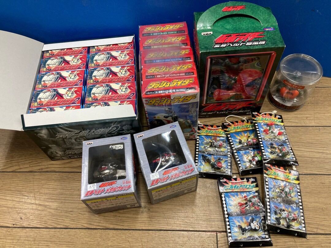 ○C8192 未使用 当時物 仮面ライダー 仮面ライダー怪人名鑑 返信ベルトセット○拍卖