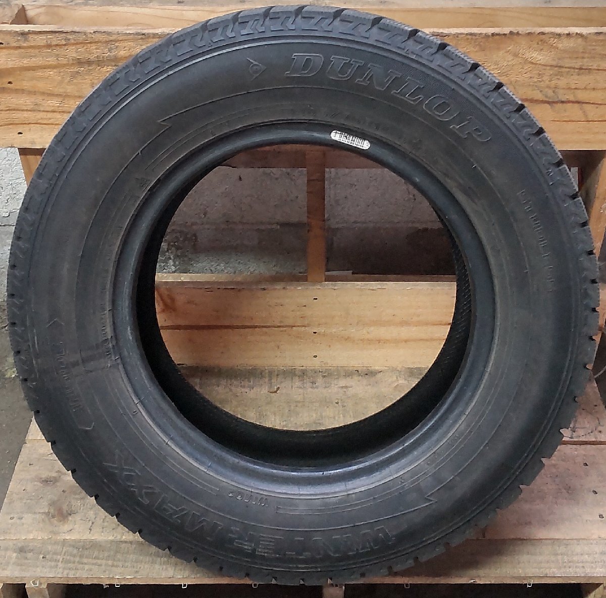 スタッドレス タイヤ 1本 2017年製 14インチ 185/70R14 88Q DUNLOP WINTER MAXX WM02 7.2 中古拍卖