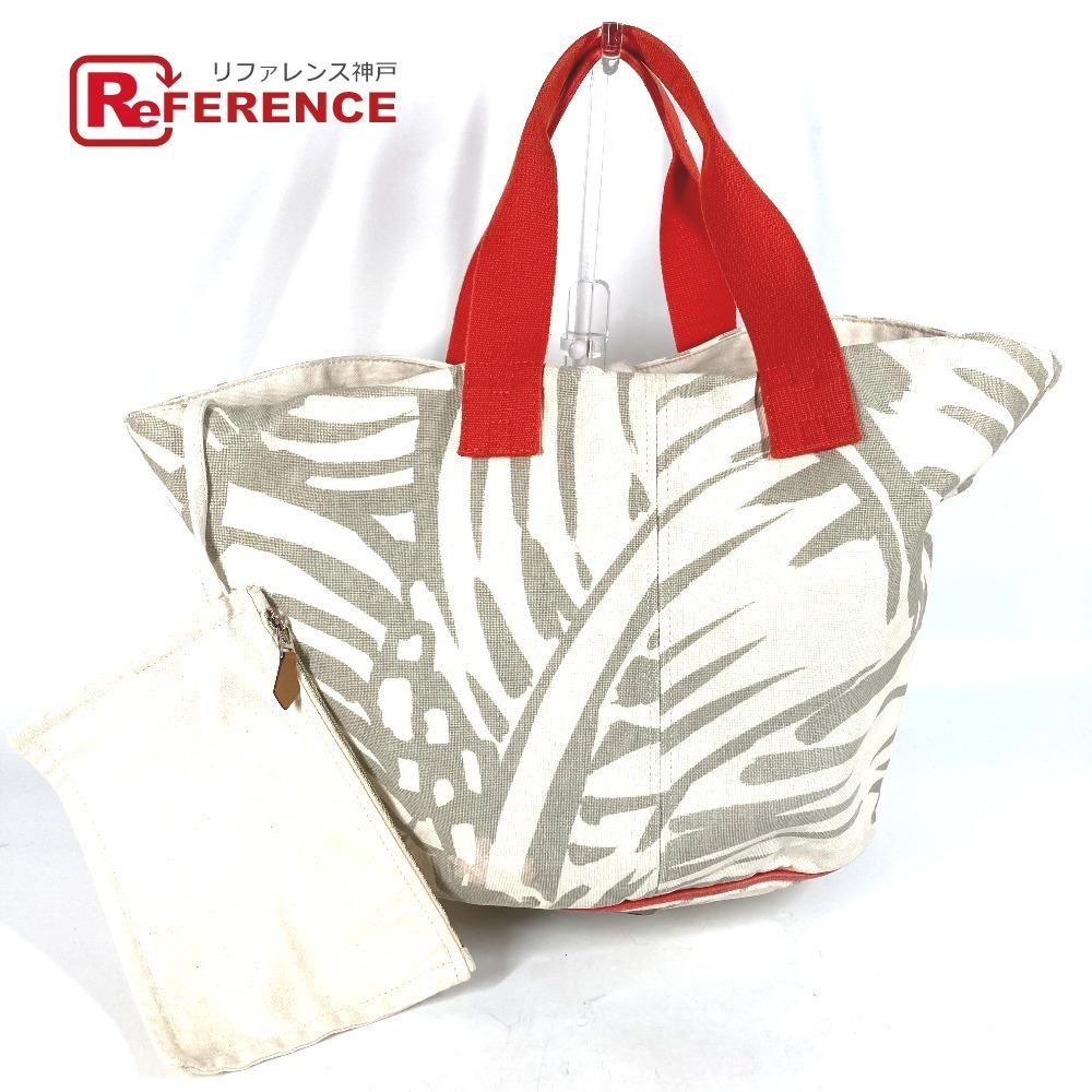 HERMES エルメス パニエドプラージュ トートバッグ カバン ポーチ付き ショルダーバッグ ベージュ レディース【中古】拍卖