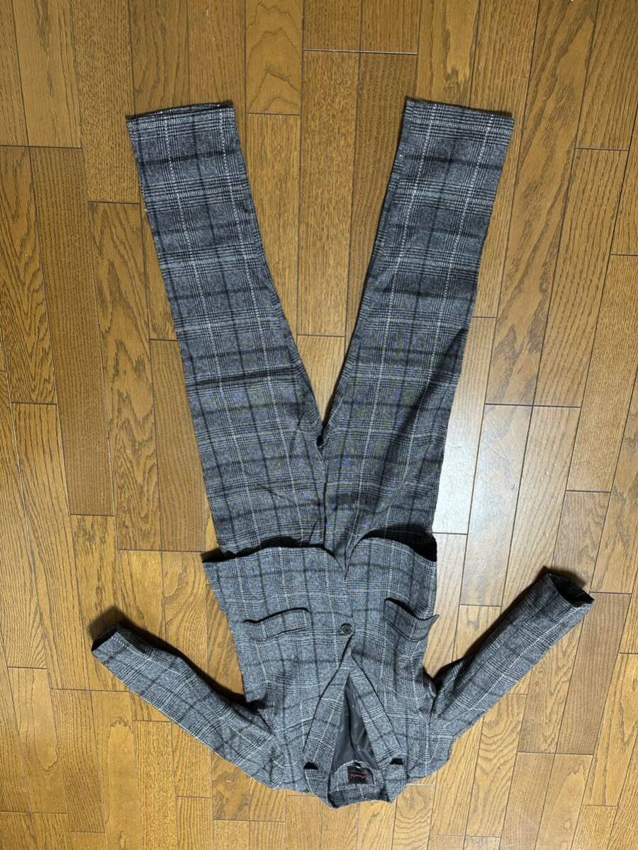 140サイズ 男の子 キッズ フォーマル 2点セット ジャケット パンツ ズボン グレー チェック拍卖