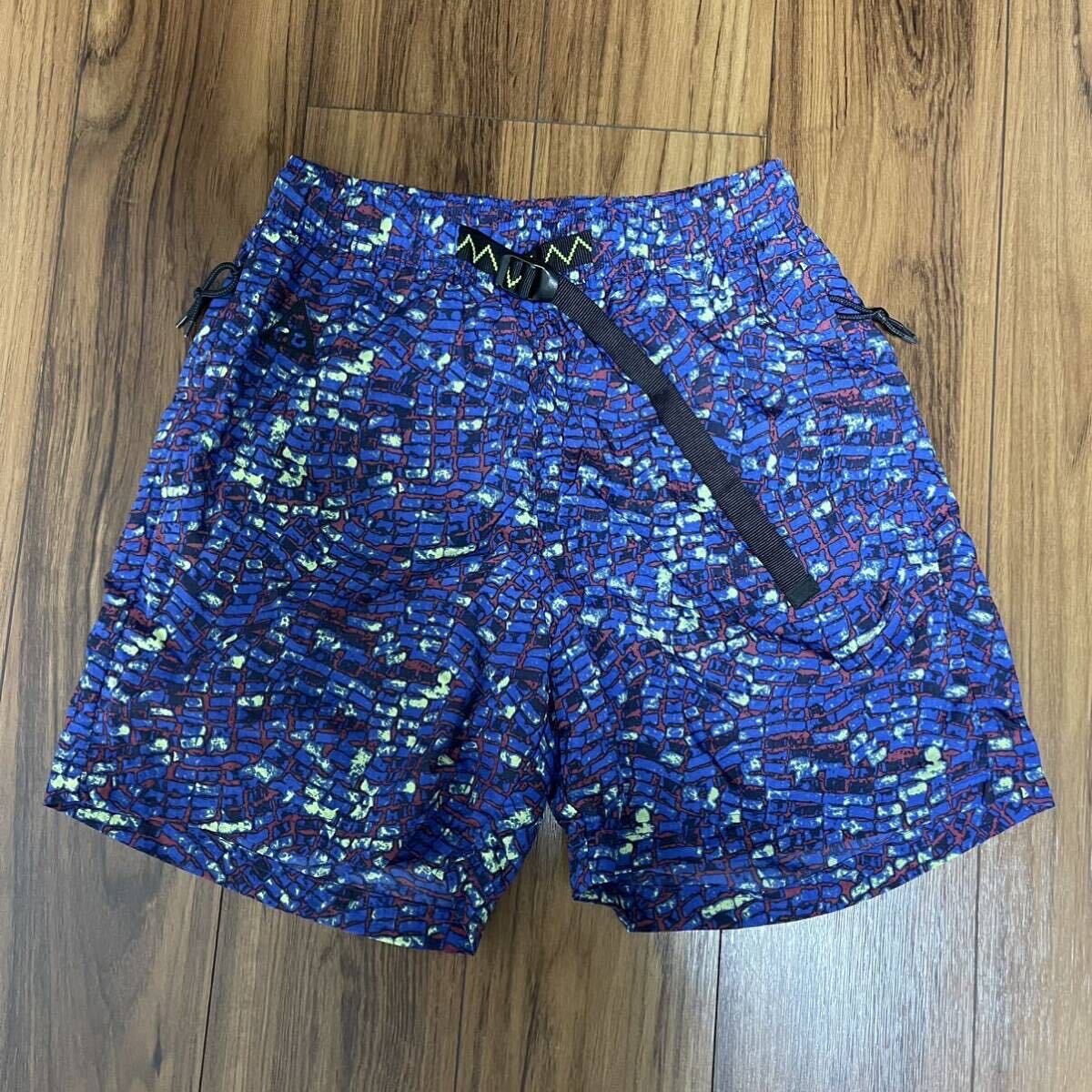 NIKE ACG 総柄 ショーツ XS ショートパンツ ナイキ 国内正規品 ナイロンショーツ拍卖