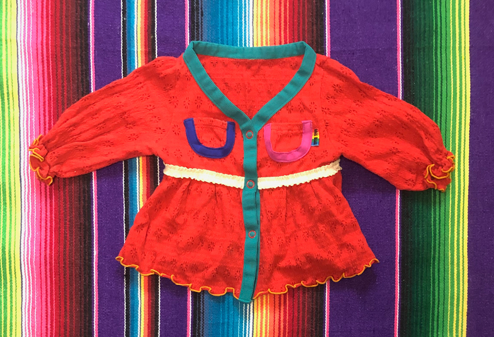 美品!BOOFOOWOO(ブーフーウー)BACK ALLEY(バックアレイ)ヒッピー カーディガン サイズ 90 身長:85~95cm 70's Natural Boo(ナチュラルブー)拍卖