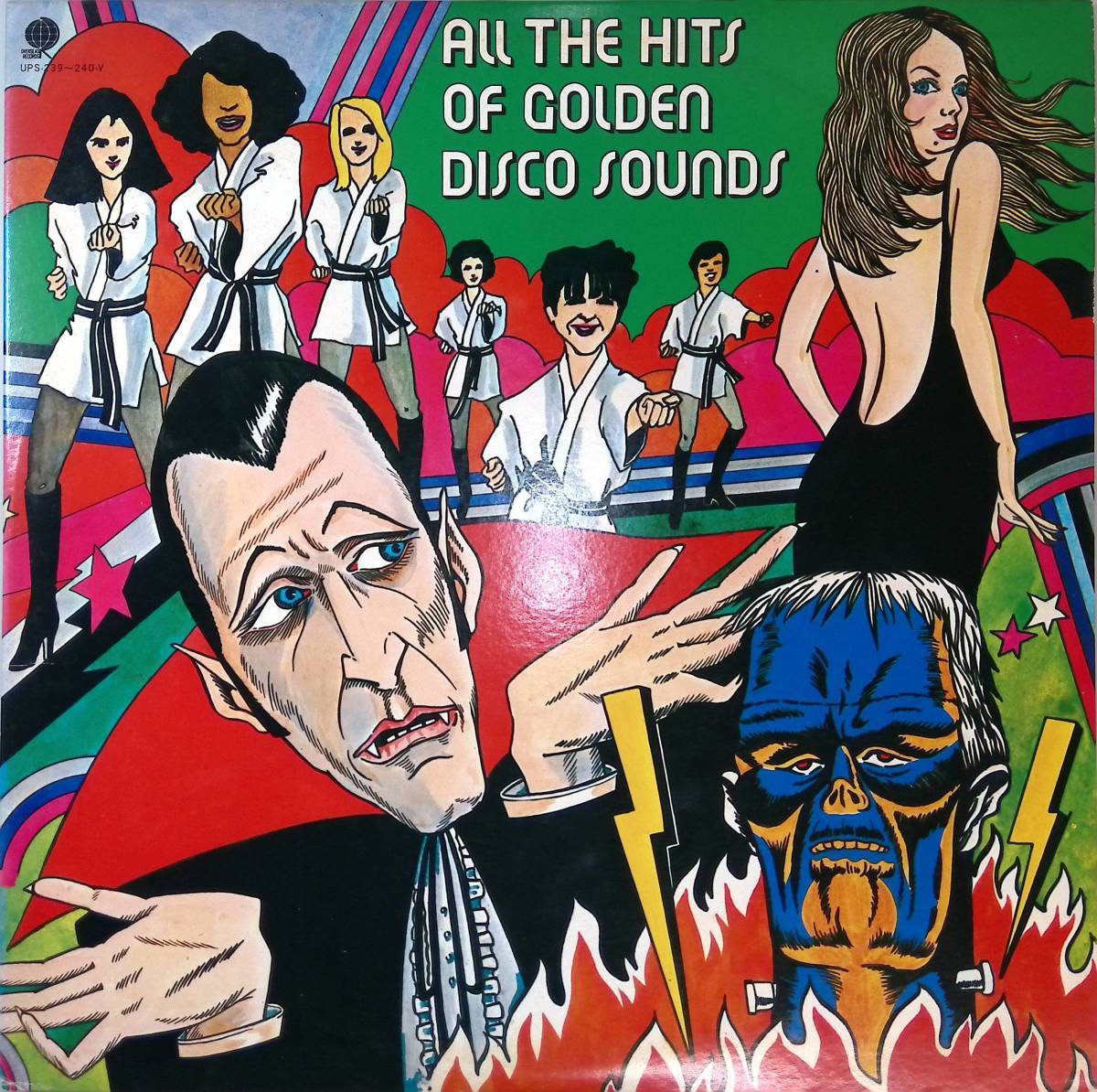 27899★良盤【日本盤】 V.A./All The Hits Of Golden Disco Sounds Vol. 1/Hot Blood/Captain Dax 他 ・2枚組拍卖