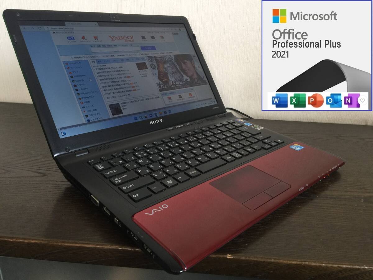 ☆彡 VAIO VPCCW28FJ Core i3-330M 2.13GHz/4G/500GB/DVD/14型1,366×768/Win11+2021拍卖