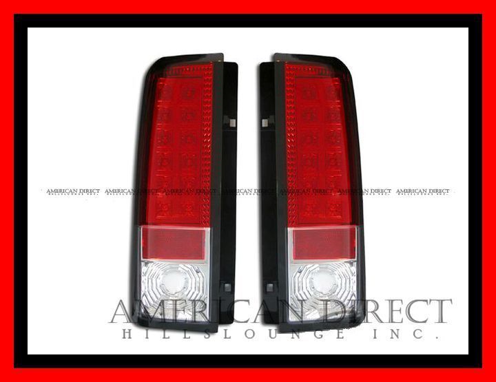 【即納/レッド/クリア】85-05y アストロ サファリ LED テールライト 左右セット リア バック テール サイド ライト ランプ シボレー GMC拍卖