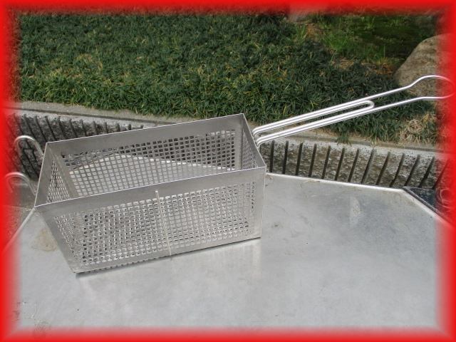 中古良品 業務用 ステンレス フライ フライバスケット 揚げ物 店舗用品 キッチン 調理用具 k0878拍卖