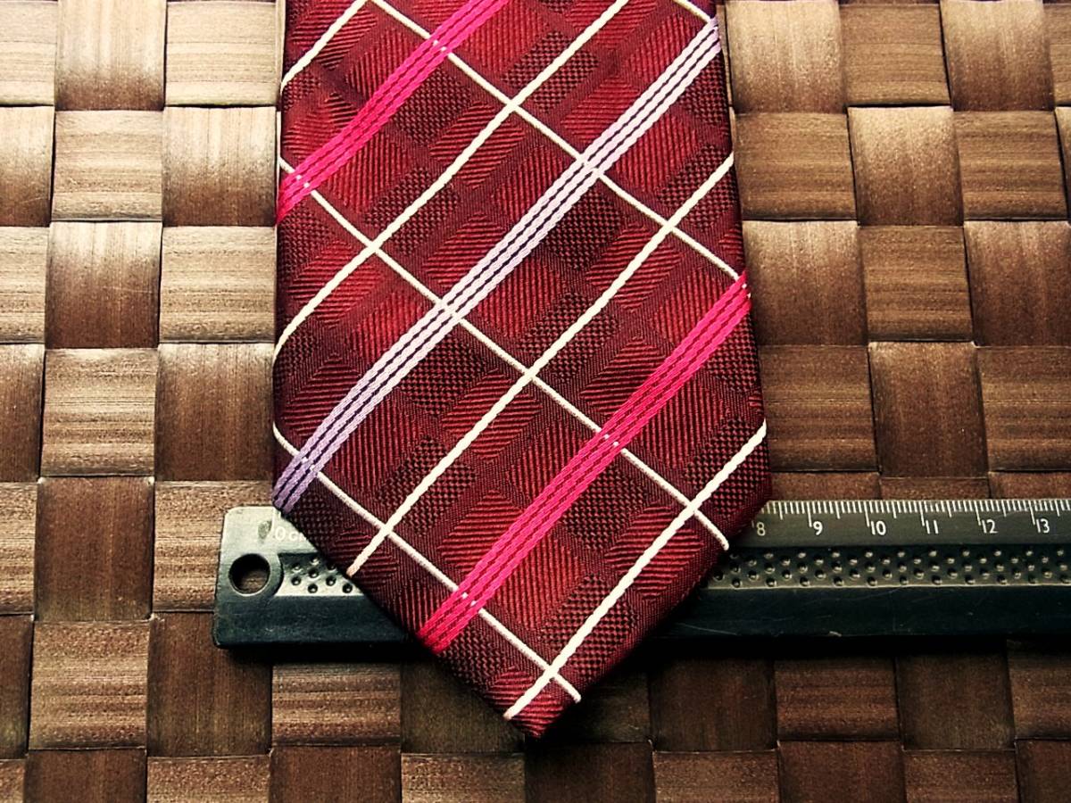 【特選】y0698美品スーツカンパニー「THE SUIT COMPANY」ネクタイ・人気の中細ナロータイ・シルク100%拍卖