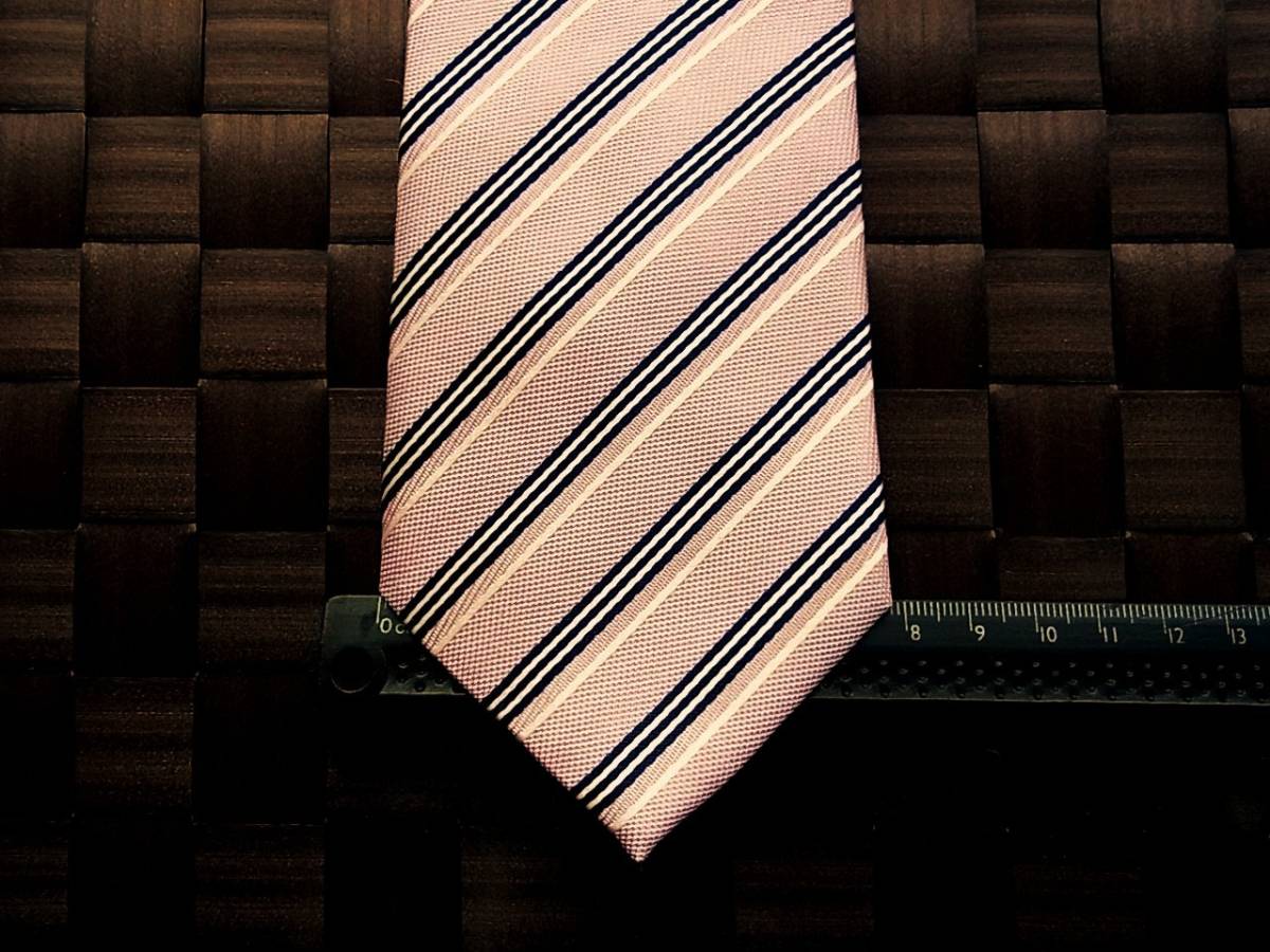 【特選】y0874美品オリヒカ「ORIHICA」ネクタイ・人気の超細ナロータイ・シルク100%拍卖