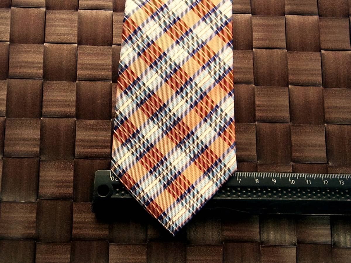 【特選】y0754美品レミュー「LES MUES」ネクタイ・人気の超細ナロータイ・シルク100%拍卖