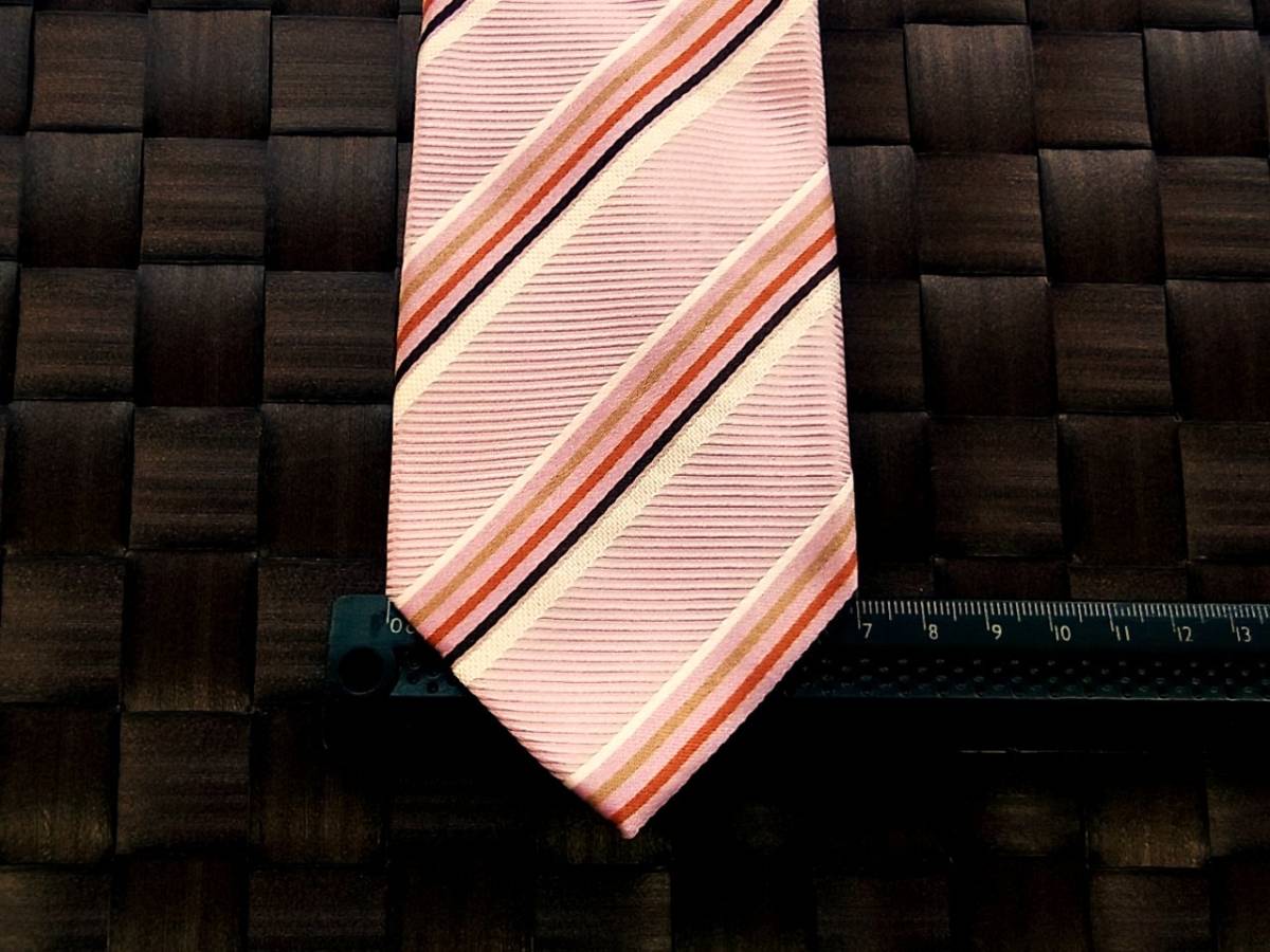 【特選】y0766美品レミュー「LES MUES」ネクタイ・人気の超細ナロータイ・シルク100%拍卖