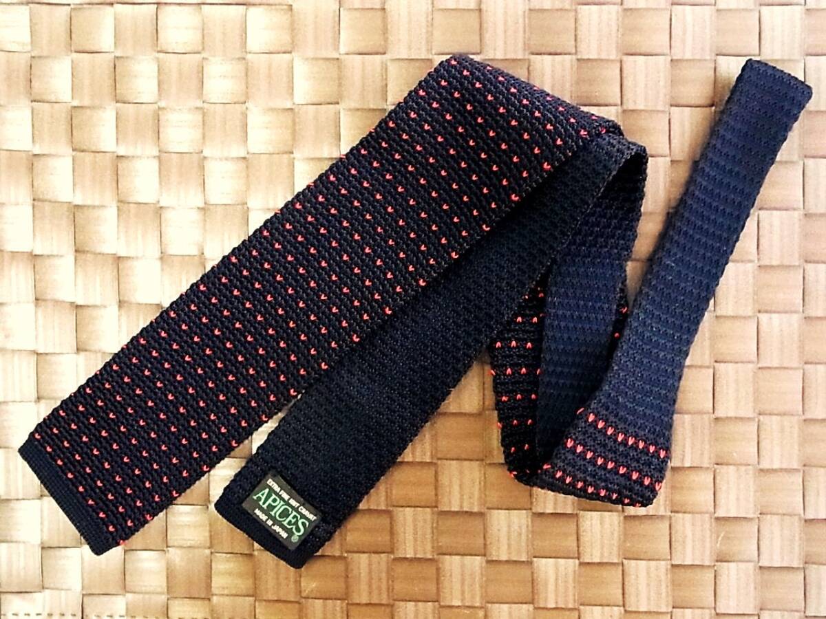 【美品 ニットタイ】0909 【西部・セイブ】ネクタイ♪●拍卖