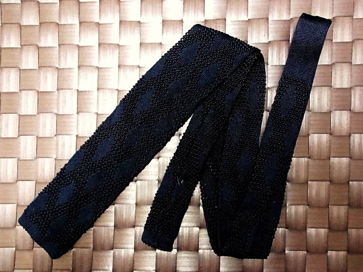 【美品 ニットタイ】0942 タルブ【TLUB】ネクタイ拍卖