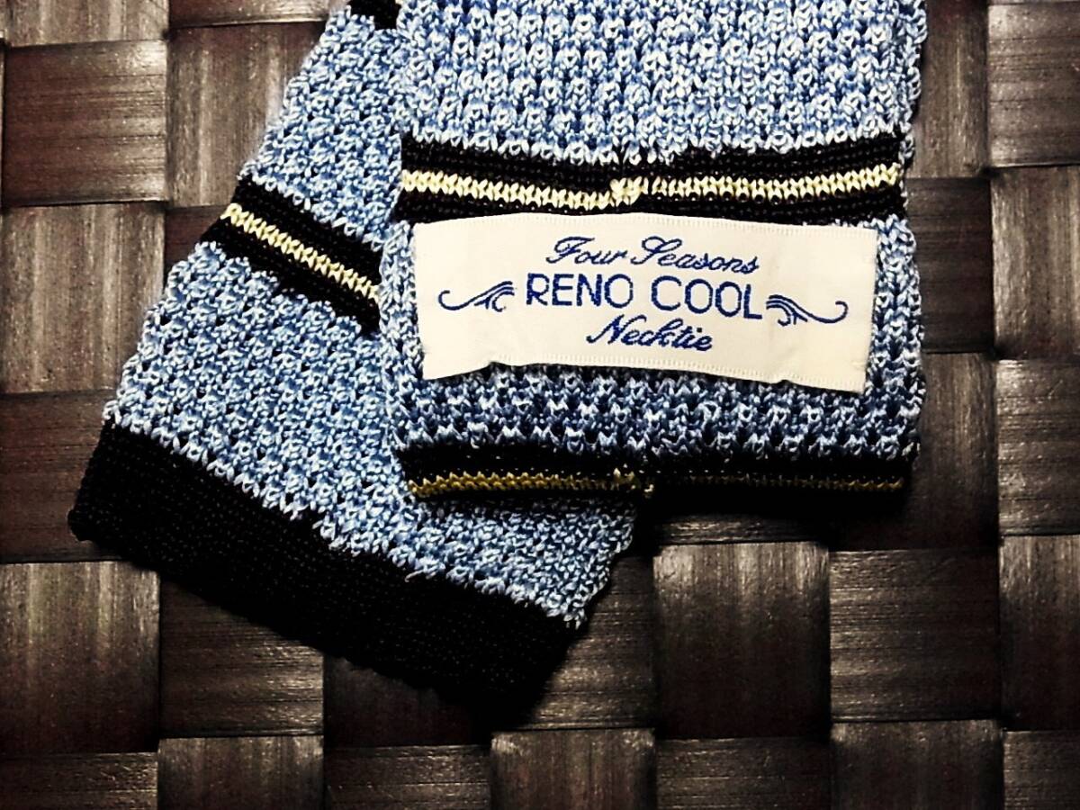 【美品 ニットタイ】0953 RENO COOL ネクタイ拍卖