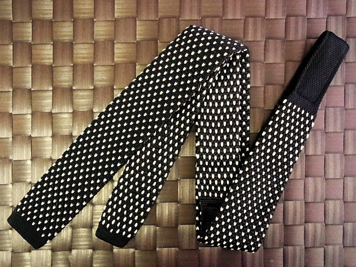 【美品 ニットタイ】0989 【ユニクロ】ネクタイ♪●拍卖