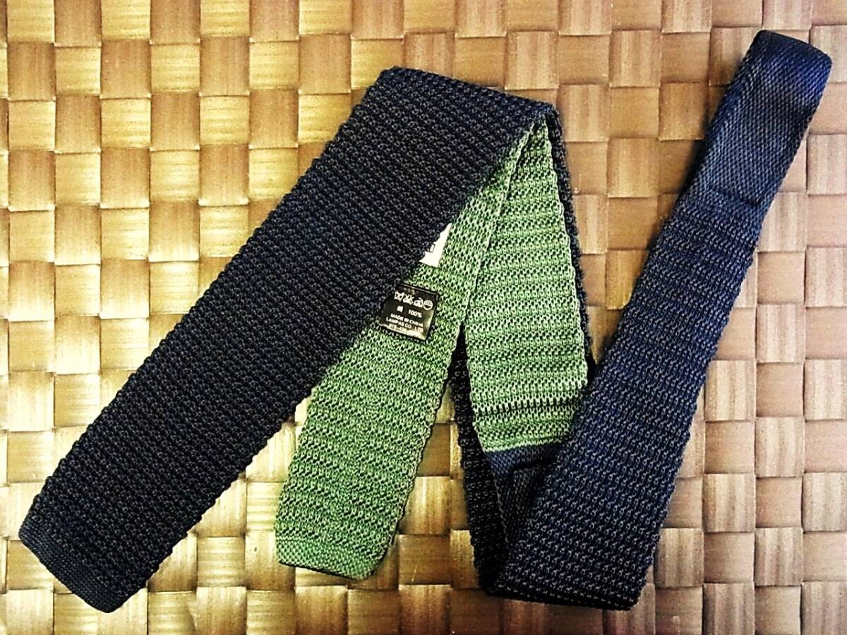 【美品 ニットタイ】1000 オリヒカ「ORIHICA」ネクタイ拍卖