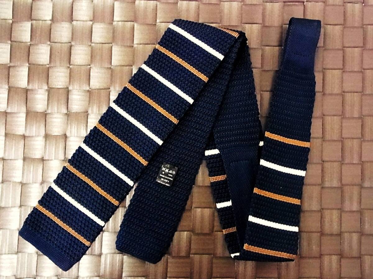 【美品 ニットタイ】1025 オラーニ「CHRISTIAN ORANI」ネクタイ拍卖