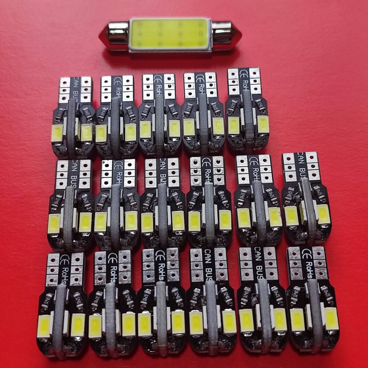 アウディ 8K A4/S4 (B8) アバント 超爆光! T10 LED ルームランプ ナンバー灯 16個セット ホワイト /8/t37拍卖