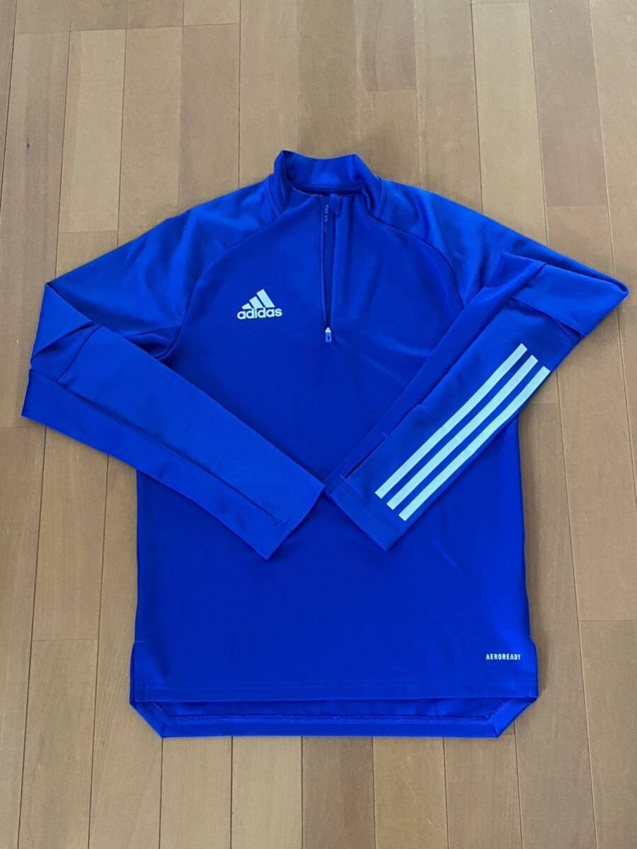 adidas★アディダス★AEROREADY★トレーニングトップス★長袖シャツ★ブルー★Sサイズ【USED】美品拍卖