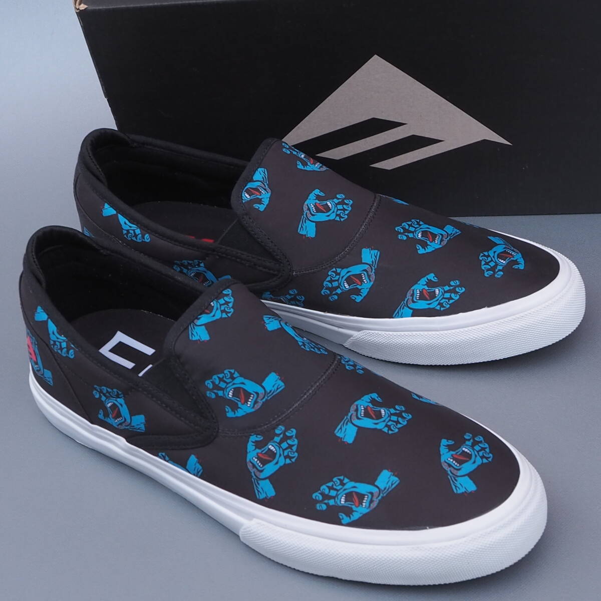 新品!! US 11 / 29cm 完売!! EMERICA x SANTA CRUZ スリッポン SANTACRUZ サンタクルーズ拍卖