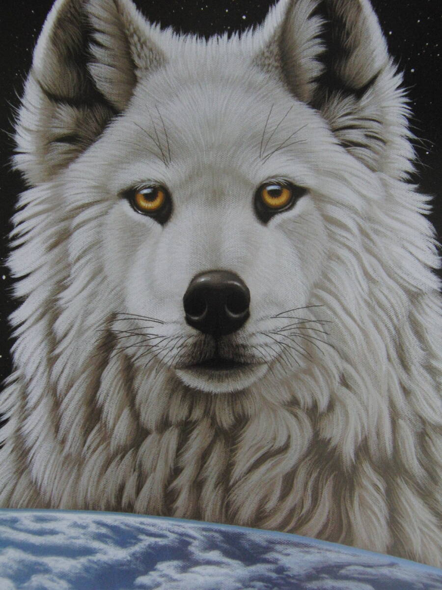 シム・シメール、【WOLF WORLD】、希少な額装用画集より、厳選、新品額装、マット額装付、状態良好、送料込み拍卖