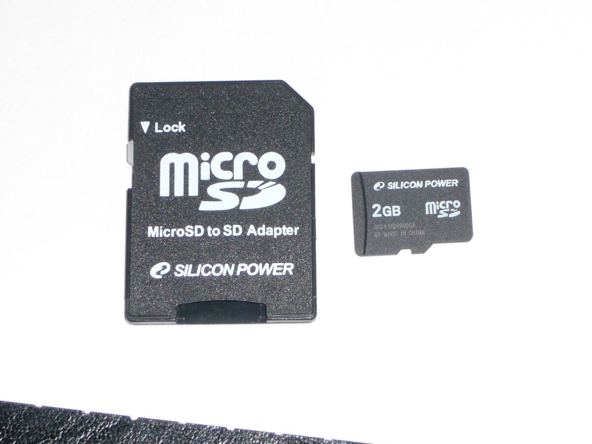 動作保証!送料無料!SILICON POWER microSD SDカード 2GB SDアダプター付 ③拍卖