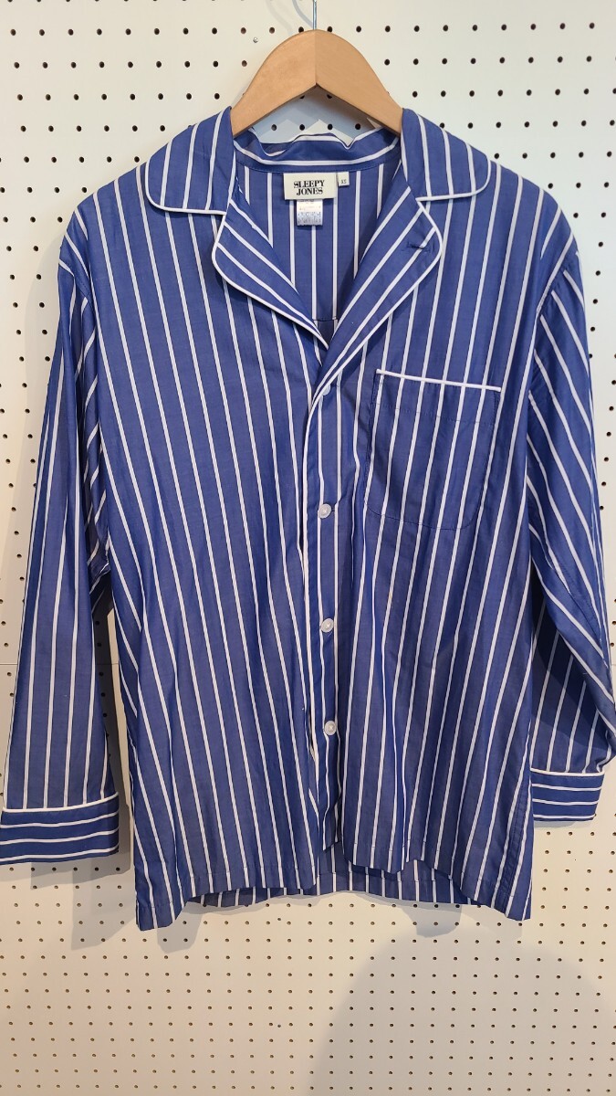 SLEEPY JONES スリーピージョーンズ/ パジャマシャツ/ ルームウェア/長袖シャツ/XS拍卖