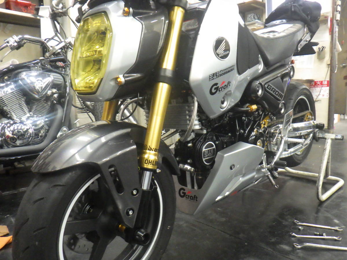 ■ローダウン加工 30~50mm フロントローダウン 施工致します! GROM MONKEY125 DAX125 ZOOMER-X など 相談窓口06-6774-0468連絡ください拍卖