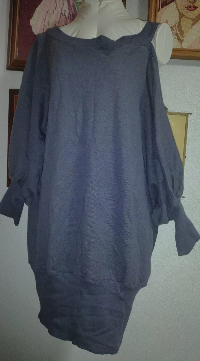 未使用★新品★ビューティーバーケイタマルヤマ★変形ワンピース★アシンメトリー★灰★グレー★Beauty Bar KEITA MARUYAMA★プルオーバー拍卖