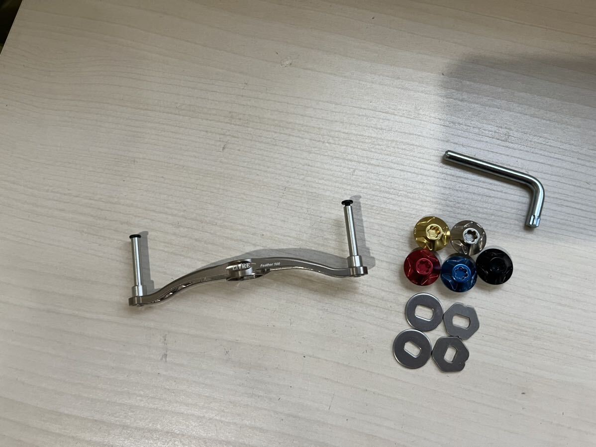 ★☆メガテック リブレ クランク フェザー 100 チタン ハンドルプレート 新品同様拍卖