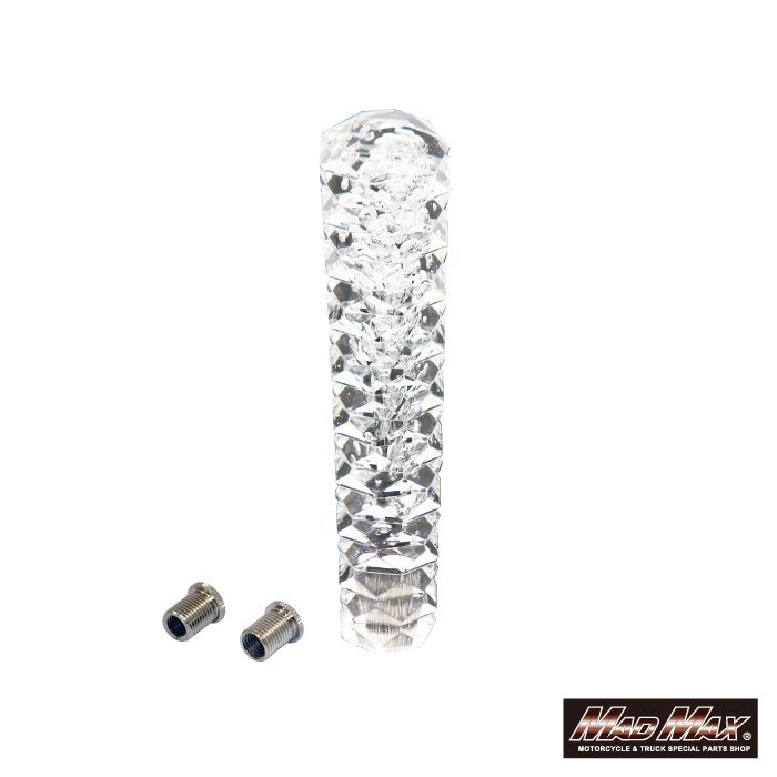 トラック用品 シフトノブ スパーク 200mm クリア 12*1.25 変換アダプター付/スーパーグレート ファイター キャンター【送料800円】拍卖