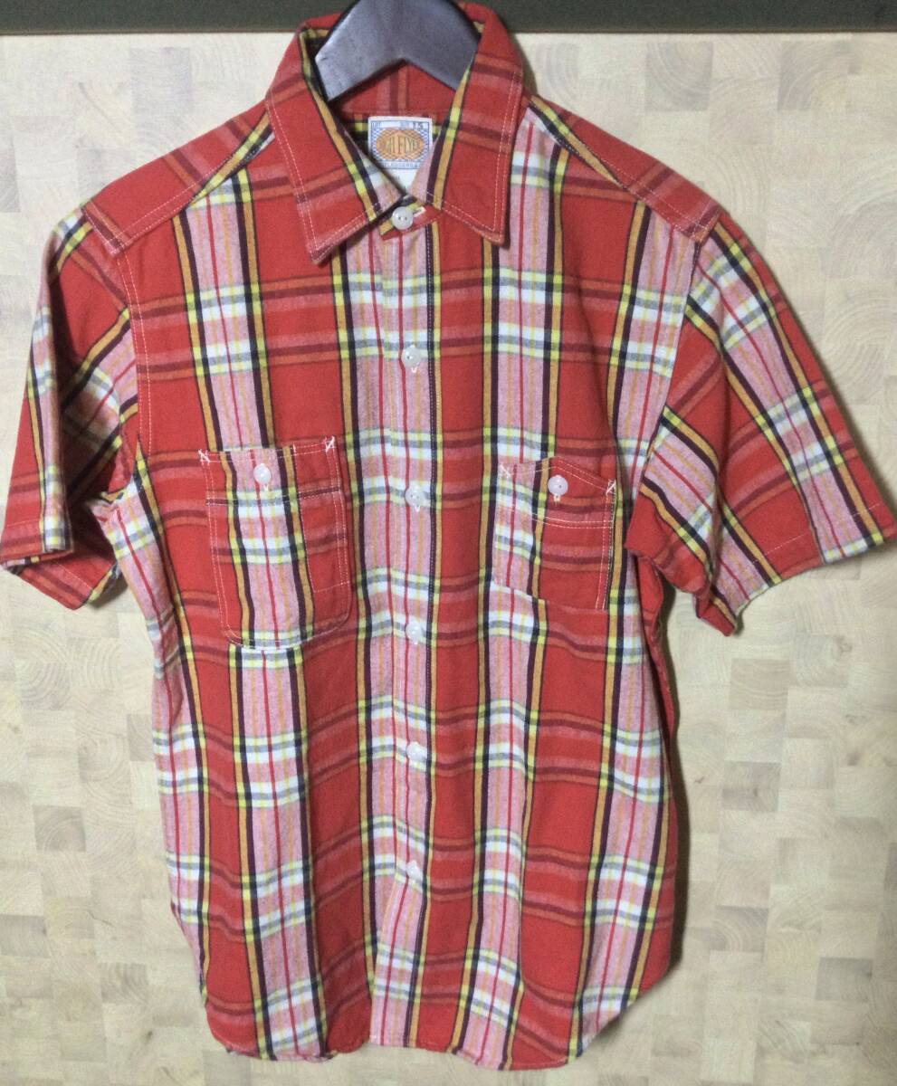 ブートレガーズ BOOTLEGGERS 半袖ネルシャツ 15 アメカジ チェック HIGH FLYER 拍卖